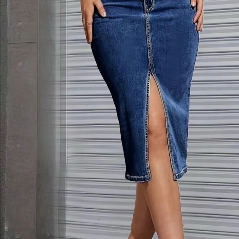 Denim Blue Women's Skirt